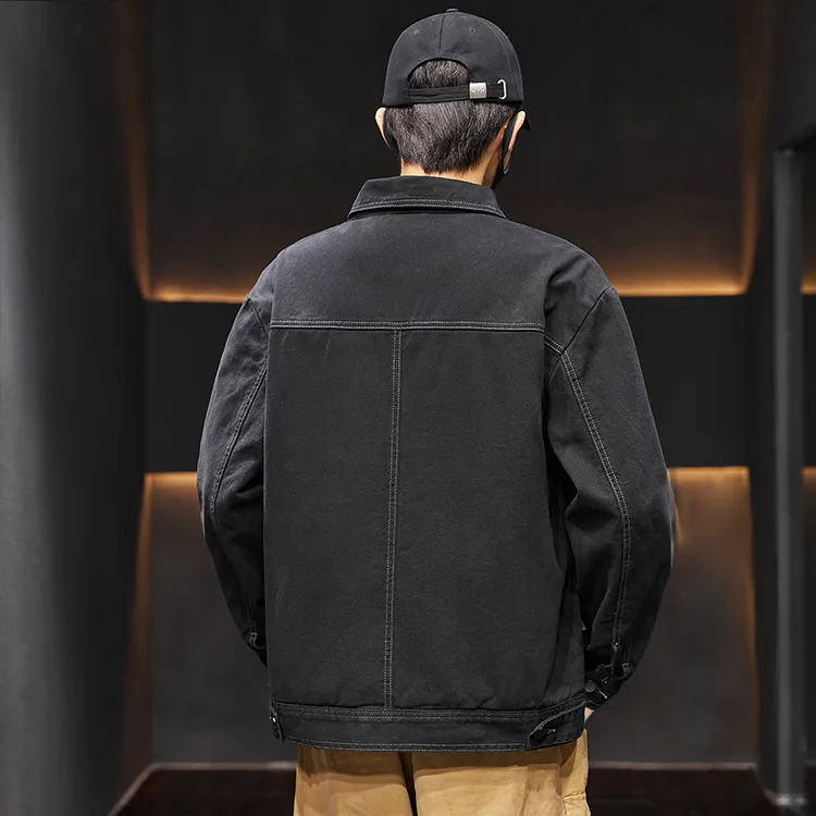 Tonlion Denim Jackets Unisex-4