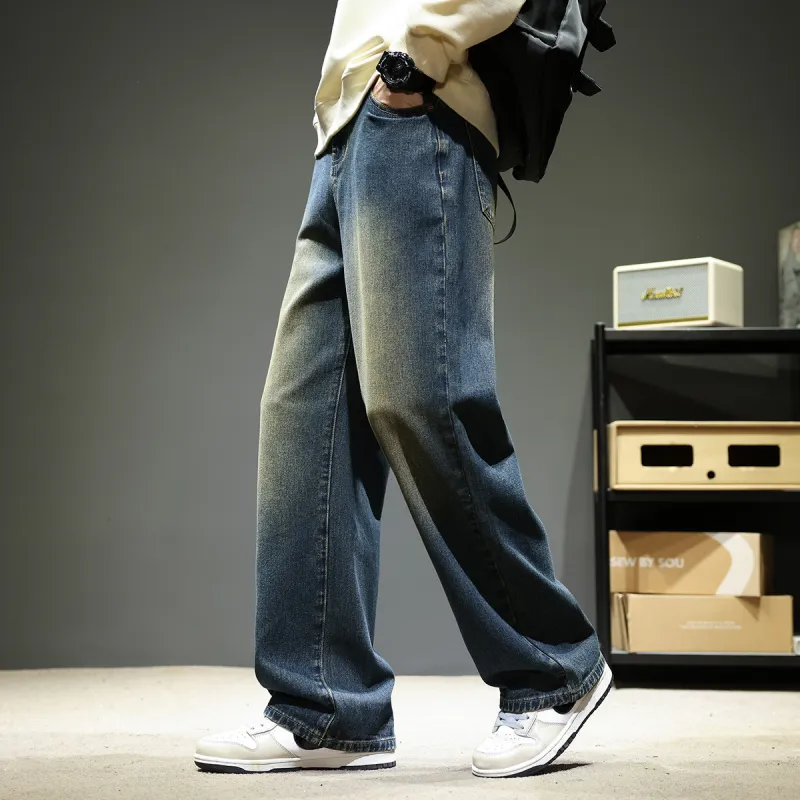 Tonlion Jeans Unisex Vintage Blue-5