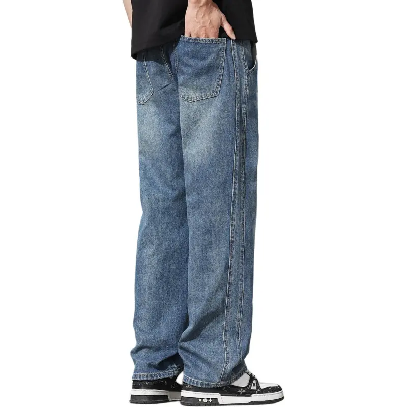 Tonlion Jeans Unisex Vintage Blue-1