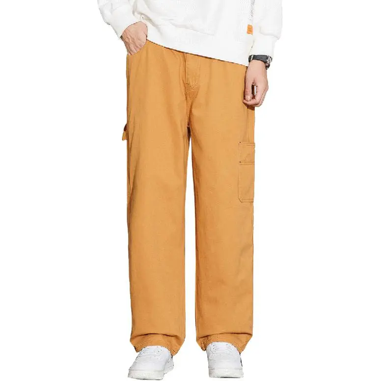 Tonlion Jeans Unisex Brown Yellow-3