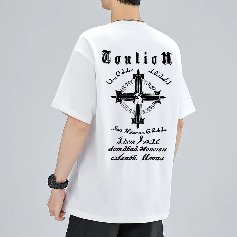 Tonlion T Shirts Unisex-14
