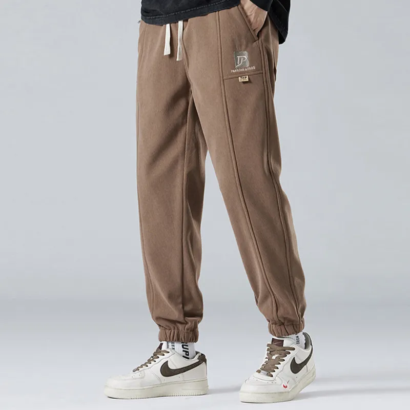 Tonlion Casual Pants Unisex Khaki-5