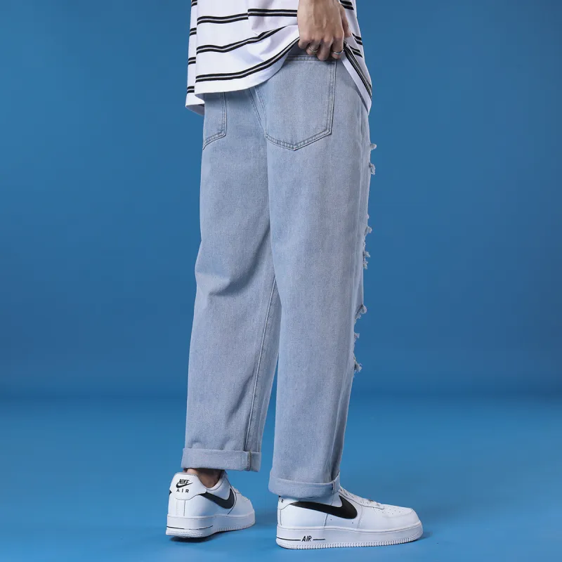 Tonlion Jeans Unisex Light Blue-5