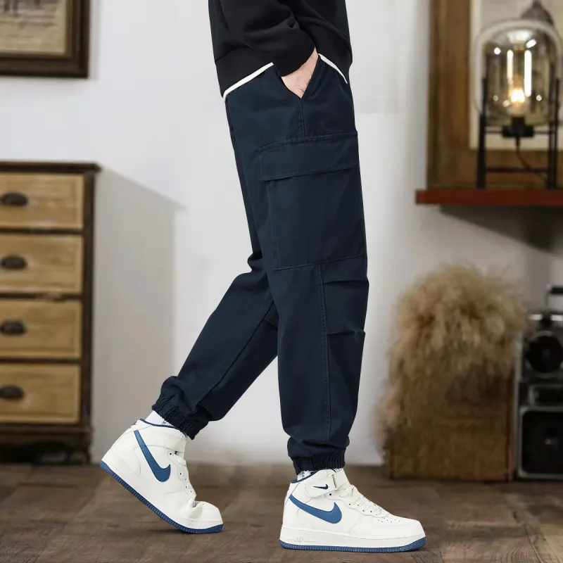 Tonlion Casual Pants Unisex Royal Blue-6