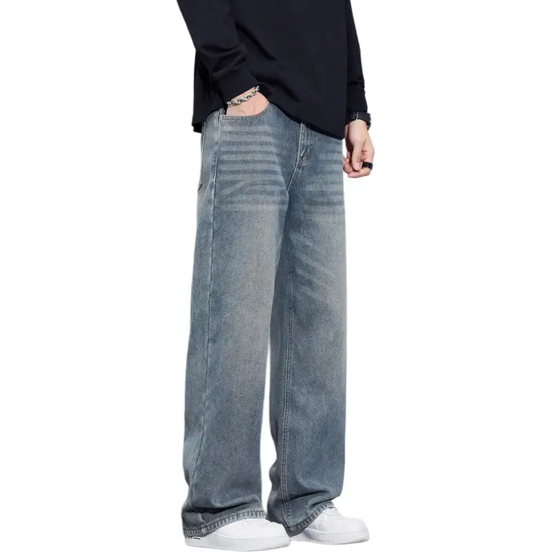 Tonlion Jeans Unisex Vintage Blue-6
