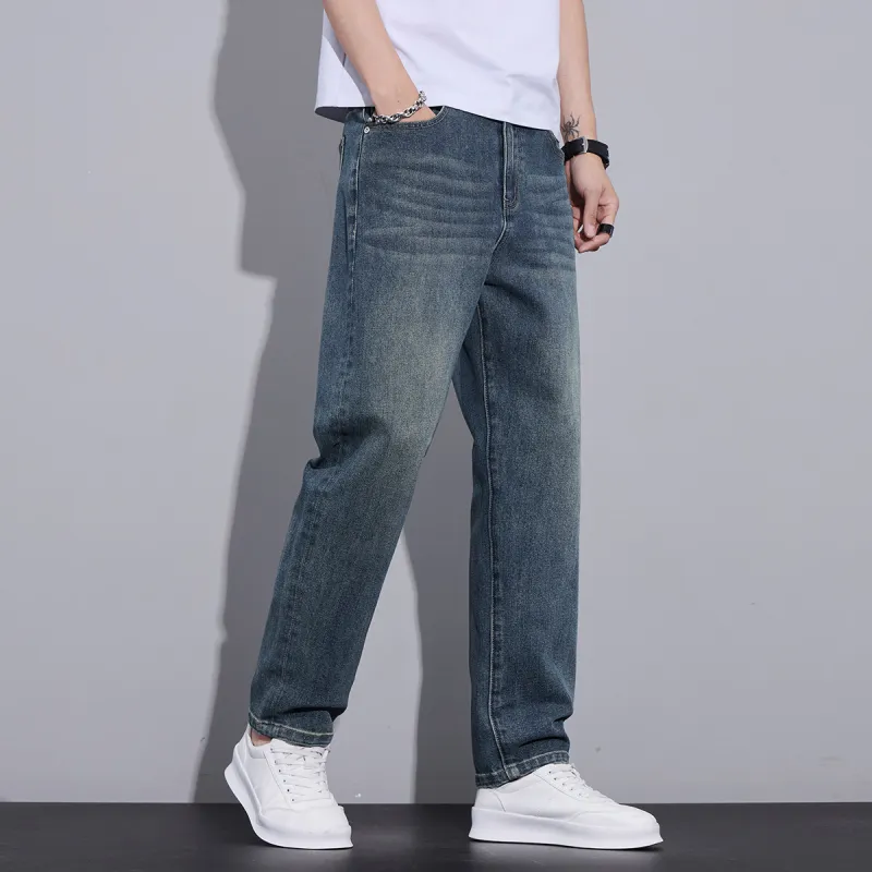Tonlion Jeans Unisex Vintage Blue-3