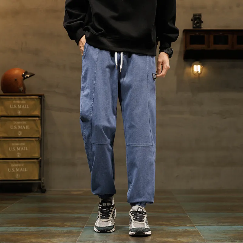 Tonlion Casual Pants Unisex Light Blue-2