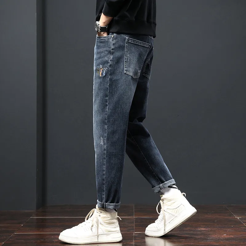Tonlion Jeans Unisex Blue Gray-4