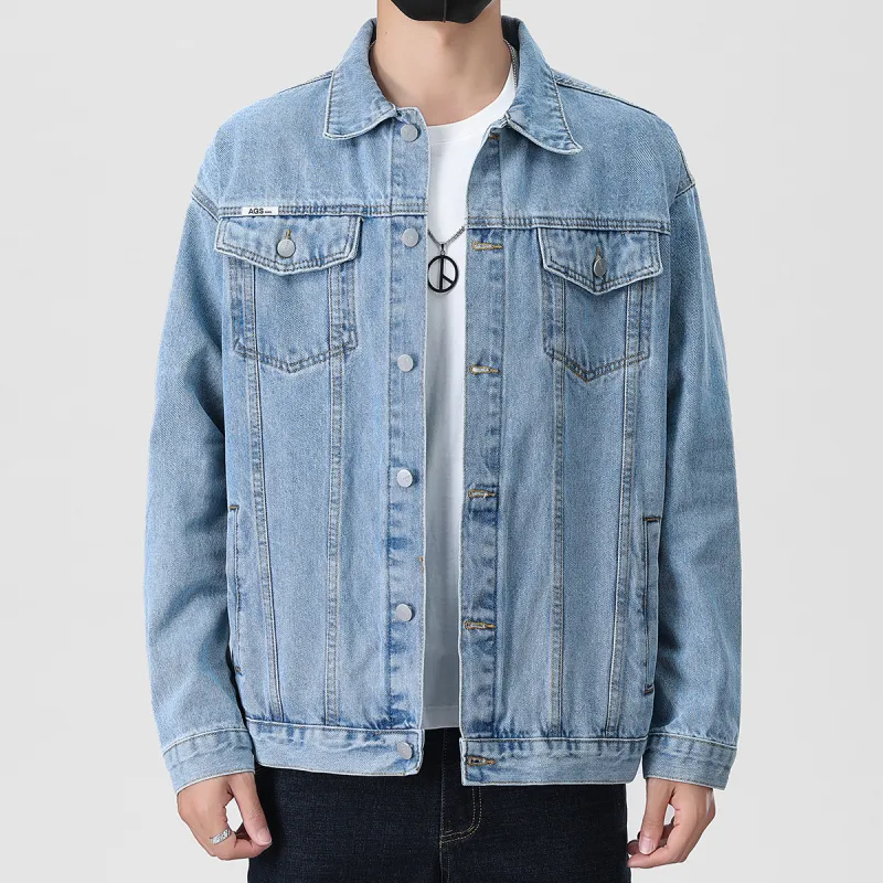 Tonlion Denim Jacket Unisex Light Blue-2