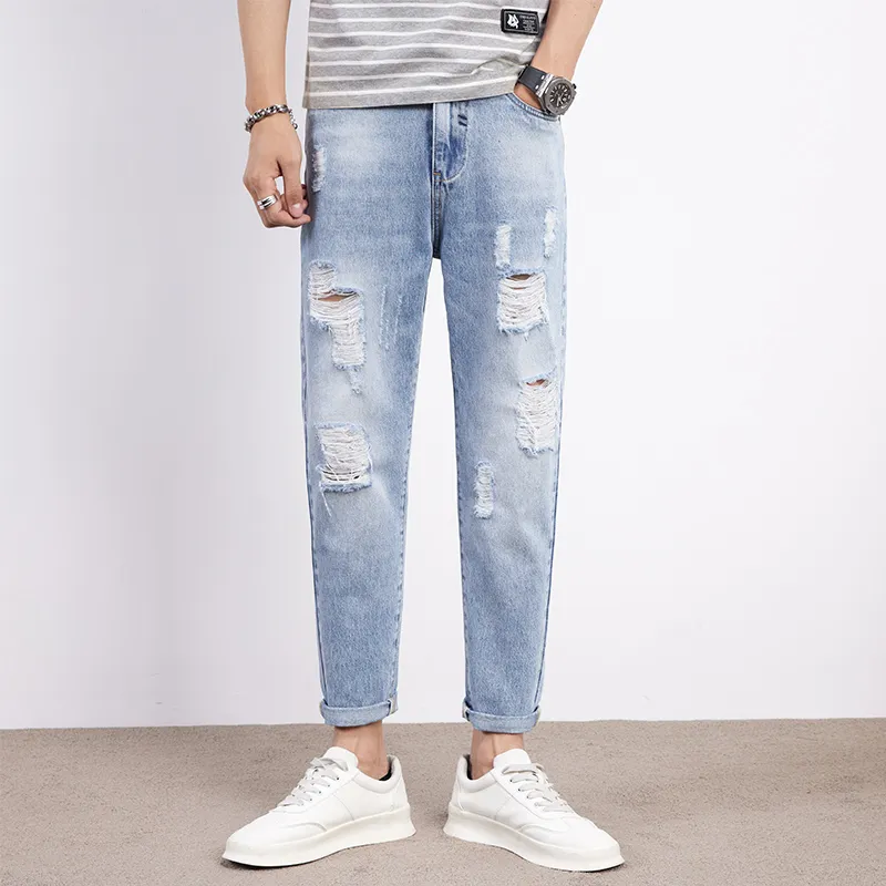 Tonlion Jeans Unisex Light Blue-4