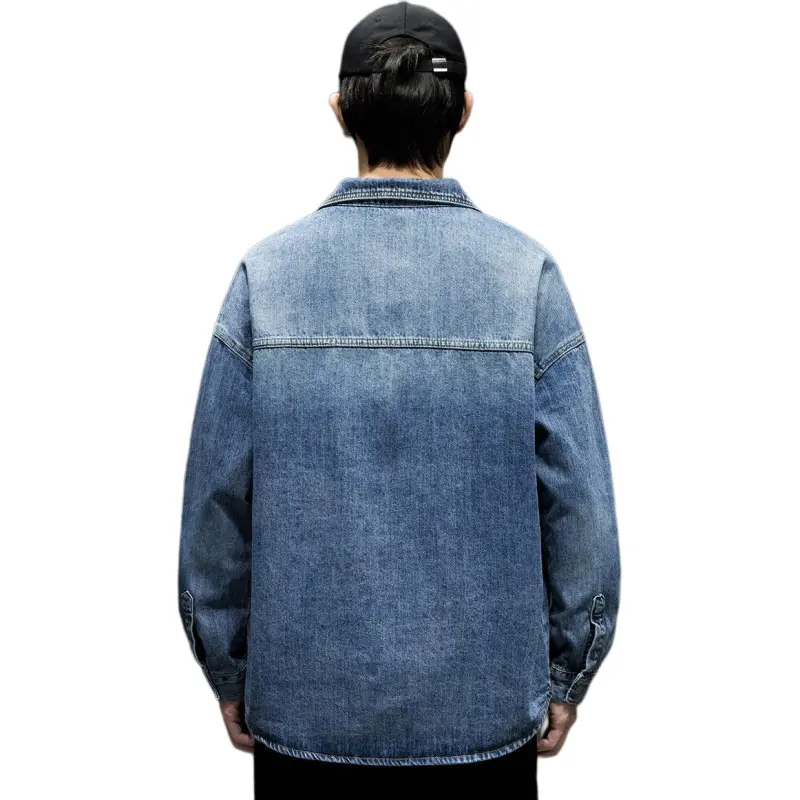 Tonlion Denim Jackets Unisex Medium Blue-1