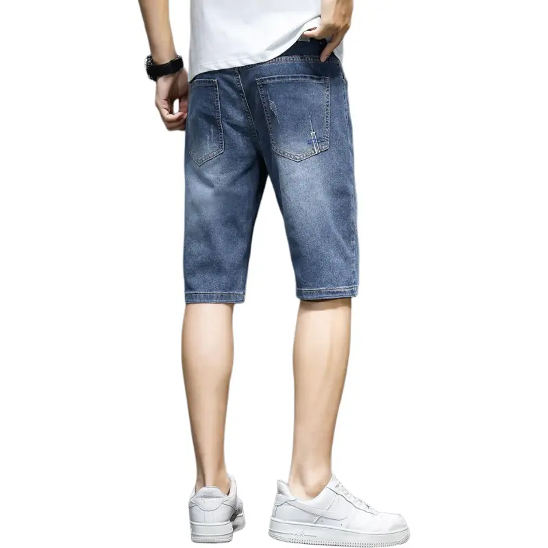 Tonlion Denim Shorts Unisex Light Blue-1