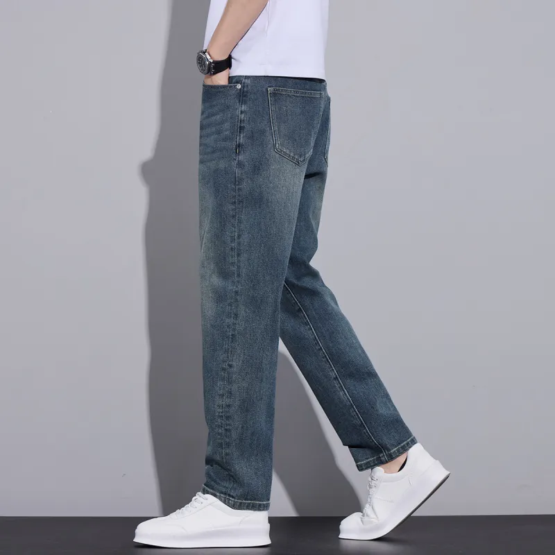 Tonlion Jeans Unisex Vintage Blue-7