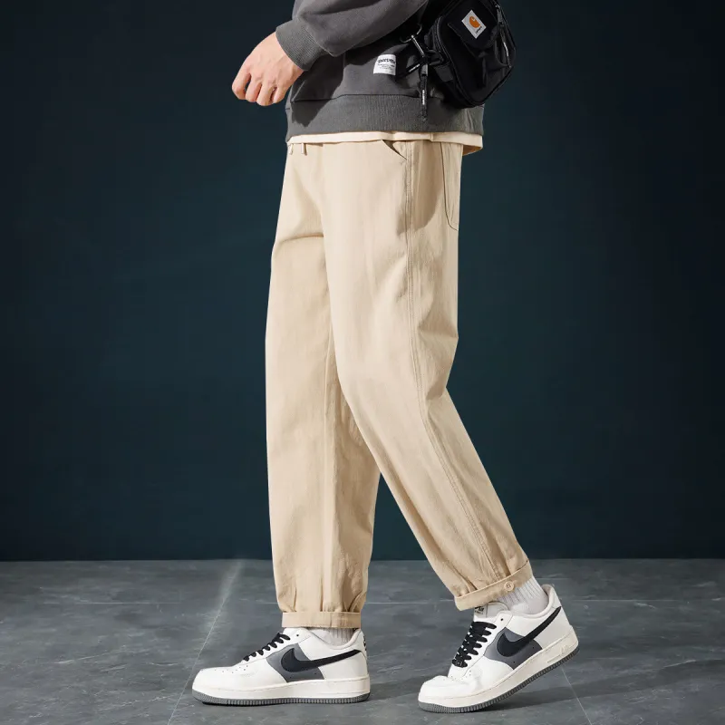 Tonlion Casual Pants Unisex Light Khaki-6