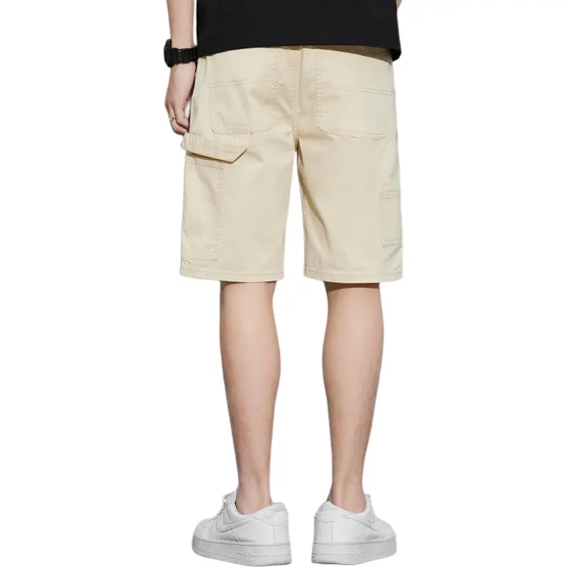 Tonlion Casual Shorts Unisex Khaki-2