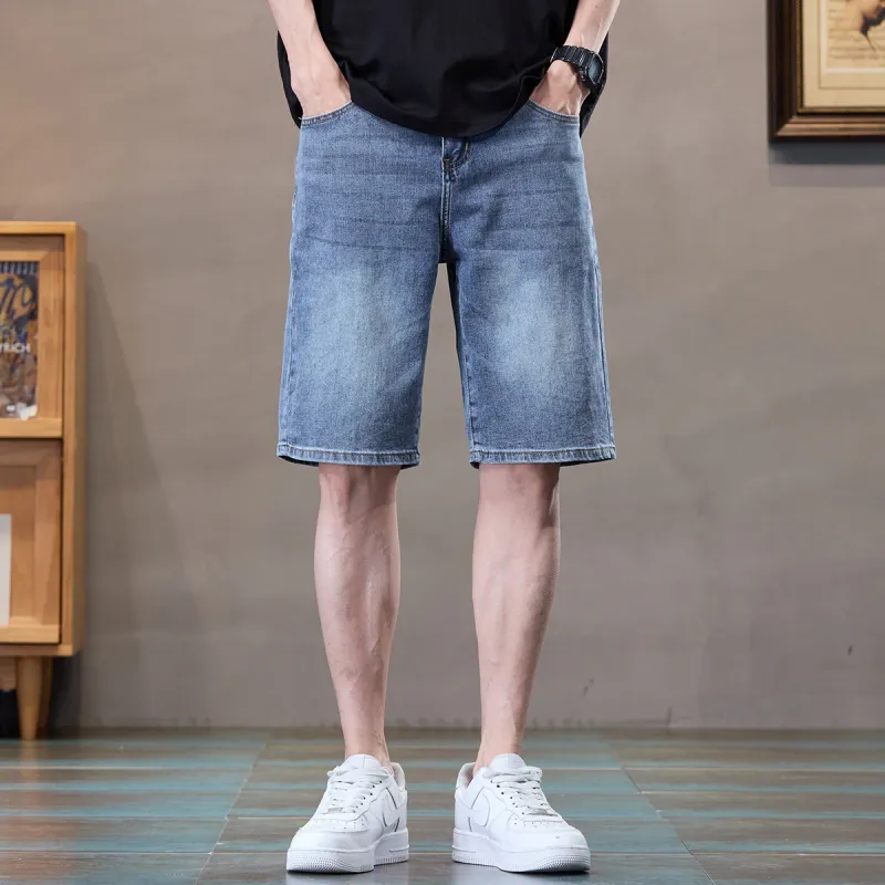 Tonlion Denim Shorts Unisex Dark Blue-2