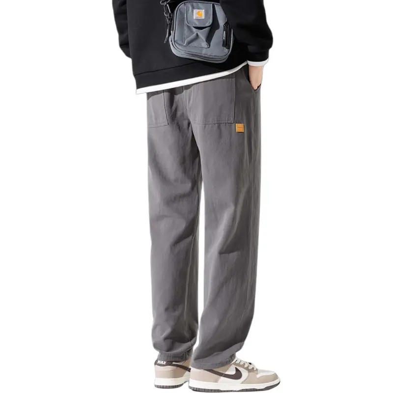 Tonlion Casual Pants Unisex Dark Gray-1
