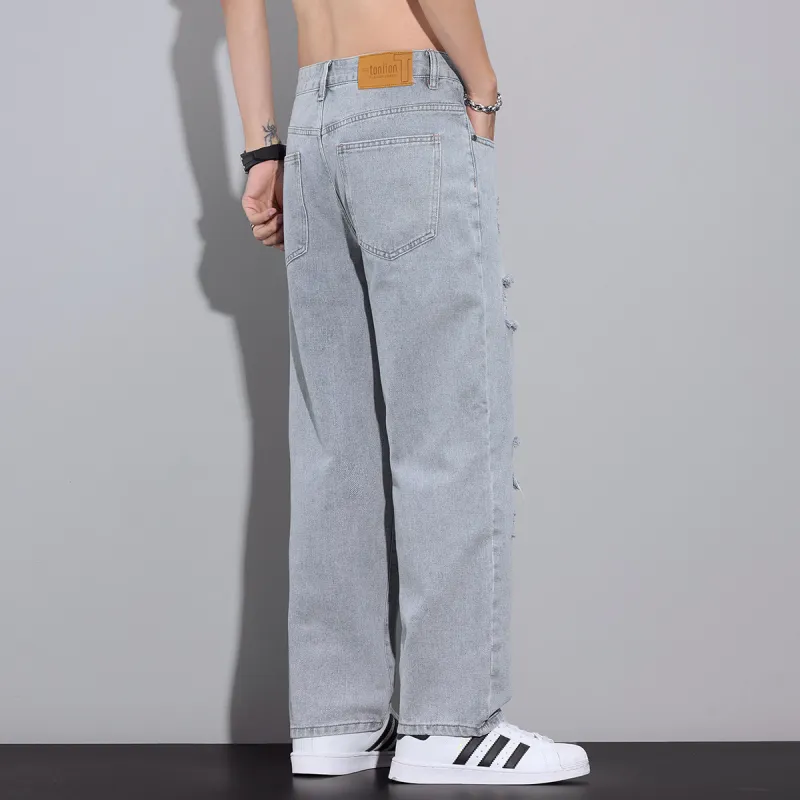 Tonlion Jeans Unisex Light Blue-6