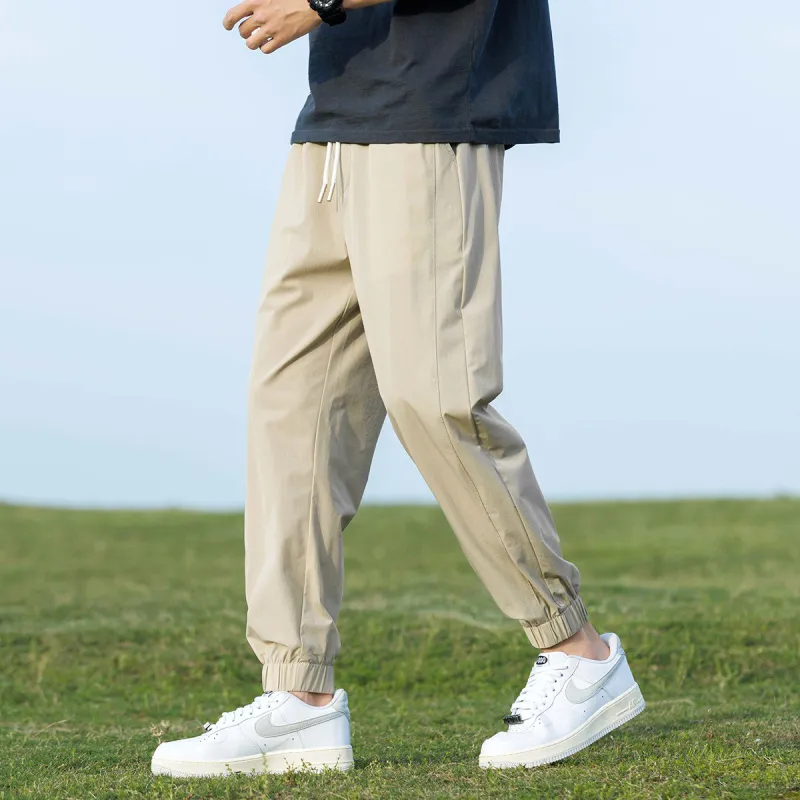 Tonlion Casual Pants Unisex Light Khaki-3