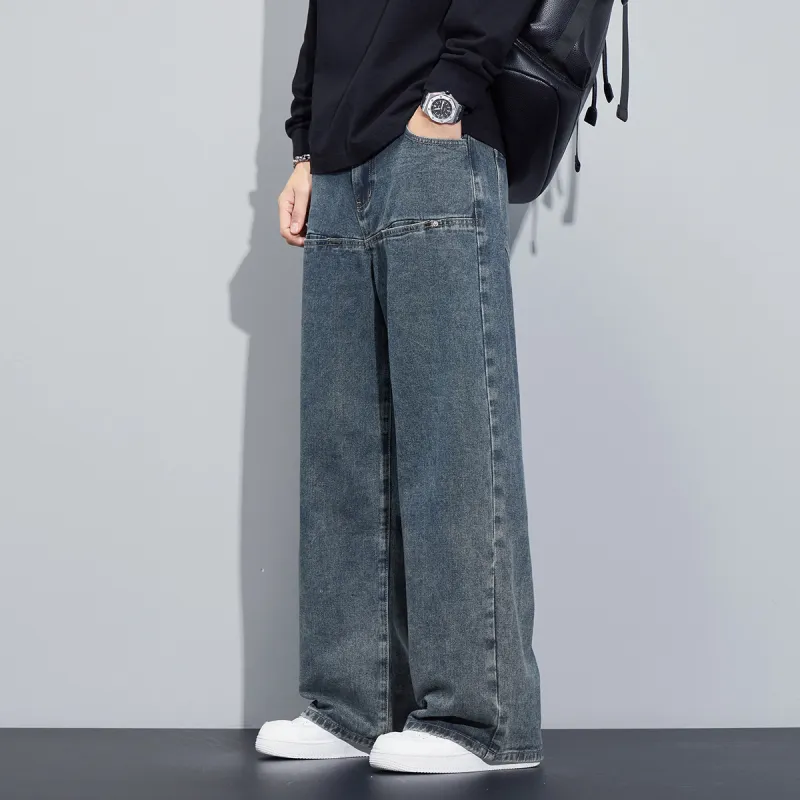 Tonlion Jeans Unisex Vintage Blue-4