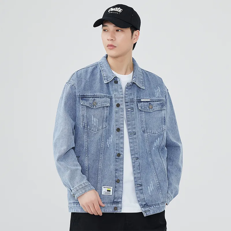 Tonlion Denim Jackets Unisex-5