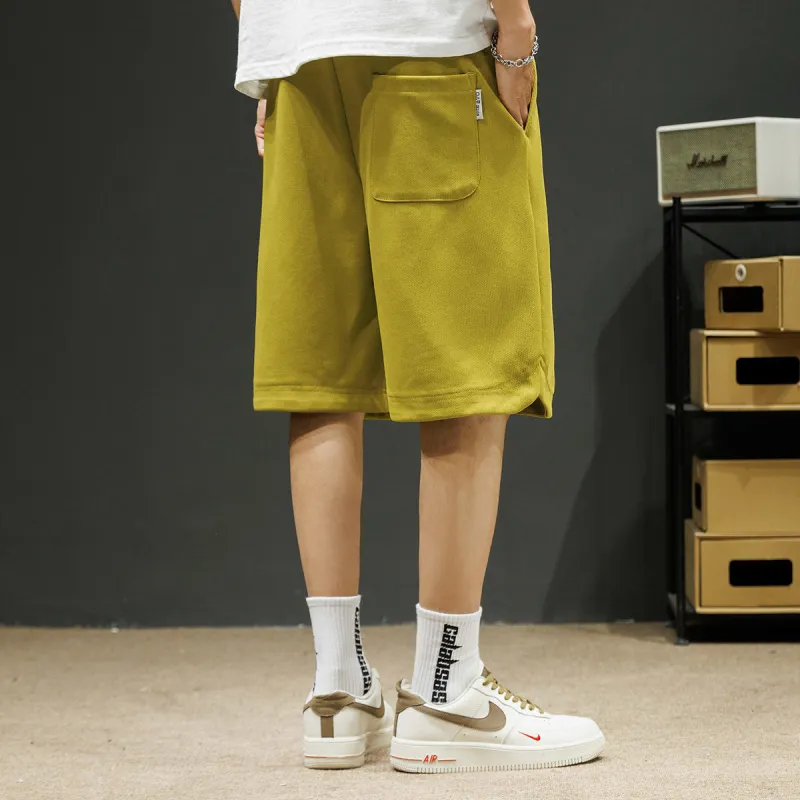 Tonlion Casual Shorts Men's Grass Green-12