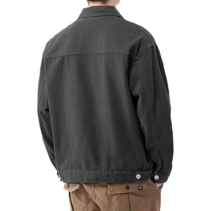 Tonlion Denim Jacket Unisex Dark Gray-1