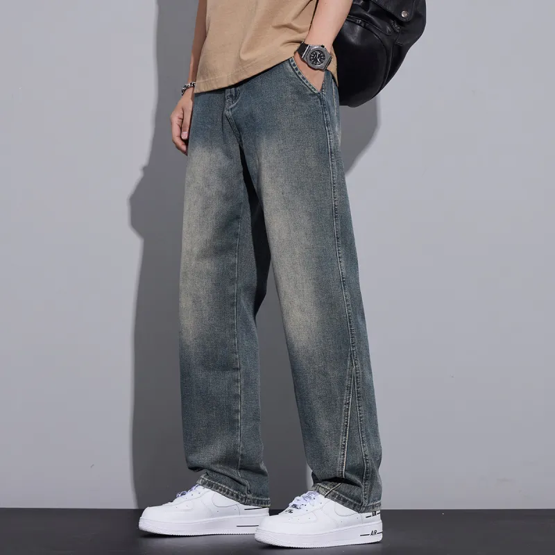 Tonlion Jeans Unisex Vintage Blue-6