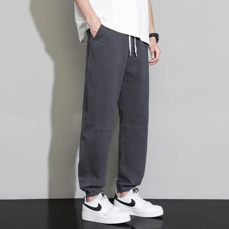 Tonlion Casual Pants Unisex Dark Gray-3