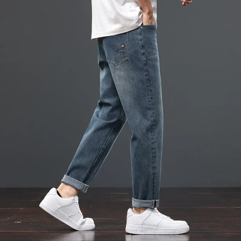 Tonlion Jeans Unisex Vintage Blue-5