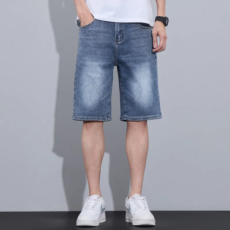 Tonlion Denim Shorts Unisex Dark Blue-2