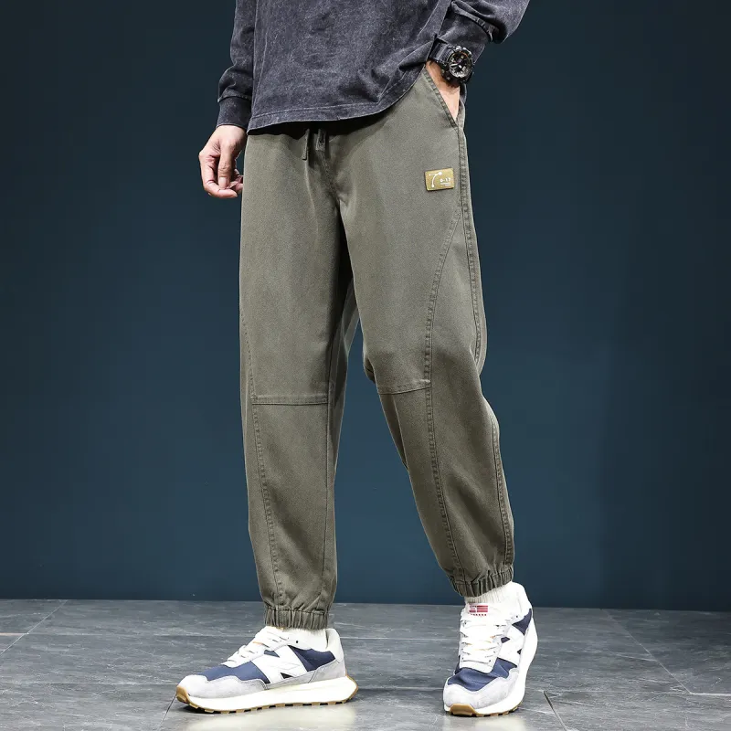 Tonlion Casual Pants Unisex Dark Gray-8