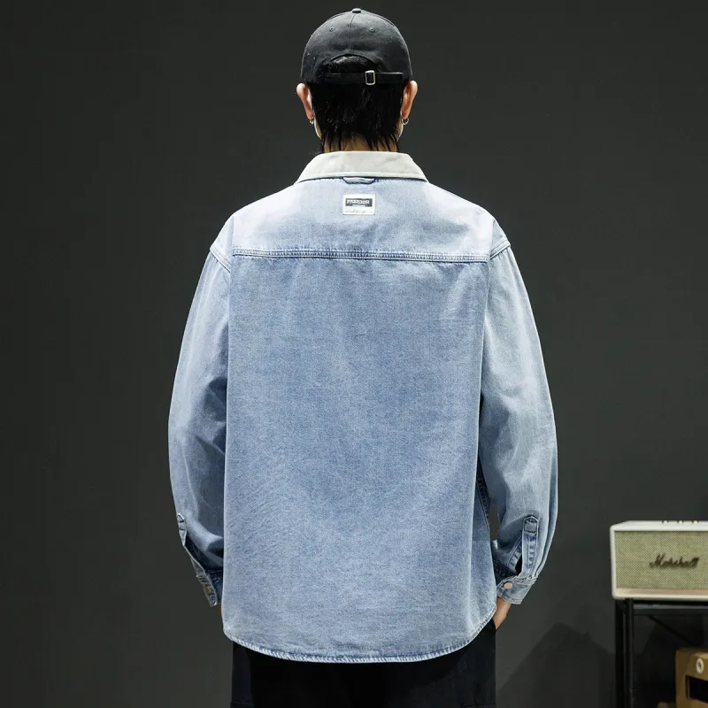 Tonlion Denim Jacket Men's Light Blue-2