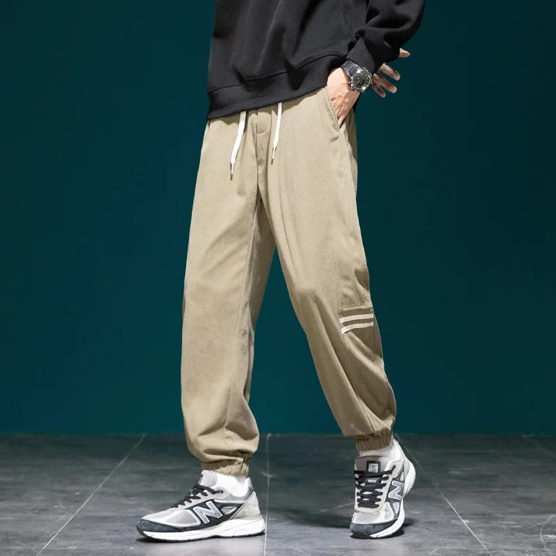 Tonlion Casual Pants Unisex Light Army Green-4