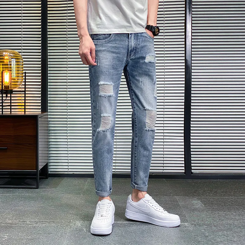 Tonlion Jeans Unisex Light Blue-13