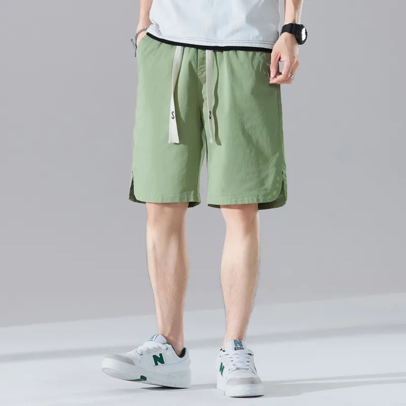 Tonlion Casual Shorts Men's Avocado Green-4