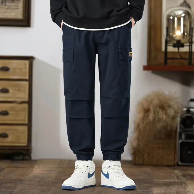 Tonlion Casual Pants Unisex Royal Blue-3