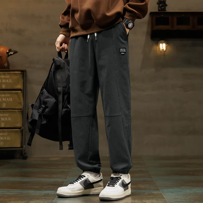 Tonlion Casual Pants Unisex Dark Gray-4