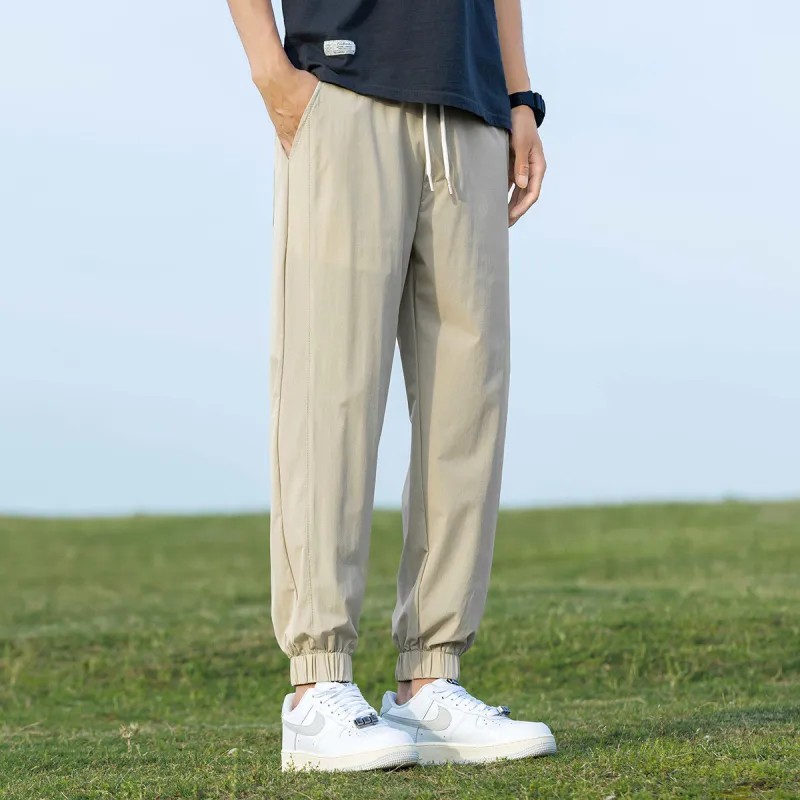 Tonlion Casual Pants Unisex Light Khaki-4