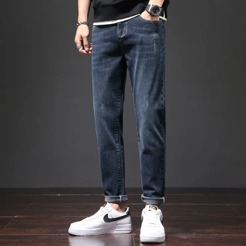 Tonlion Jeans Unisex Navy Blue-3