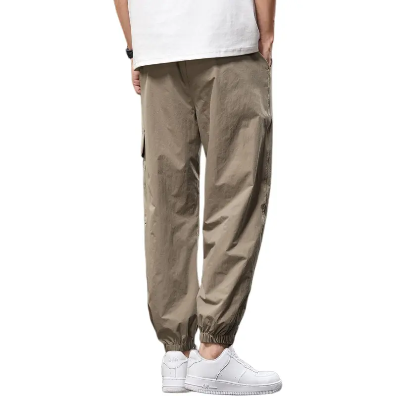 Tonlion Casual Pants Unisex Khaki-1