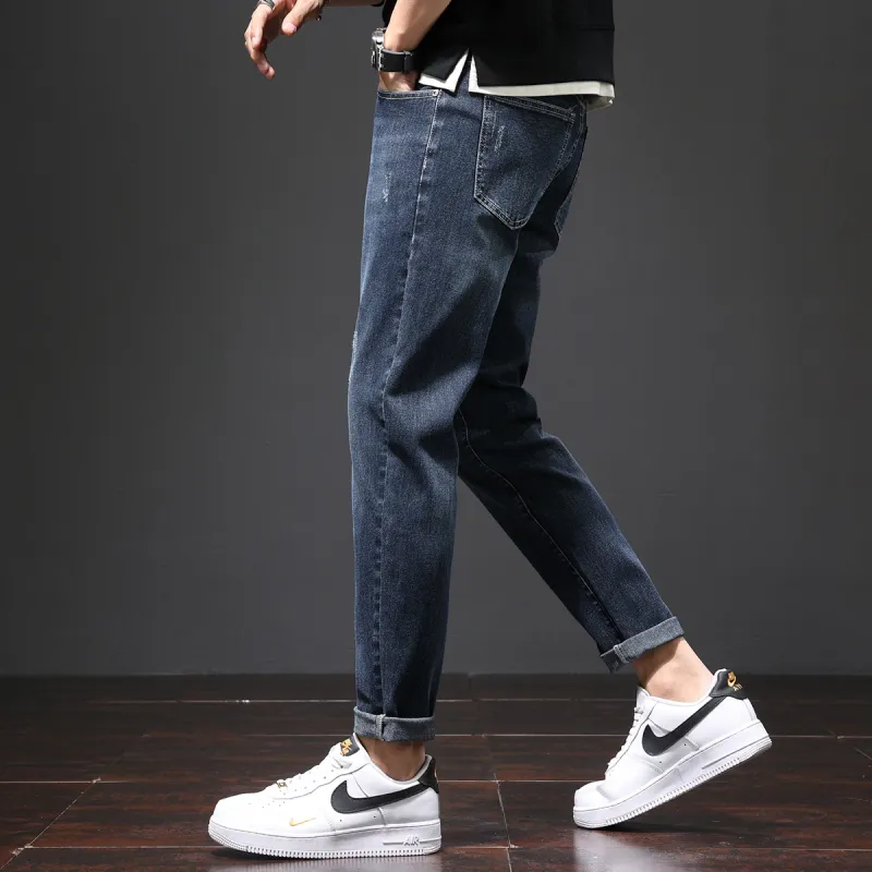 Tonlion Jeans Unisex Navy Blue-5