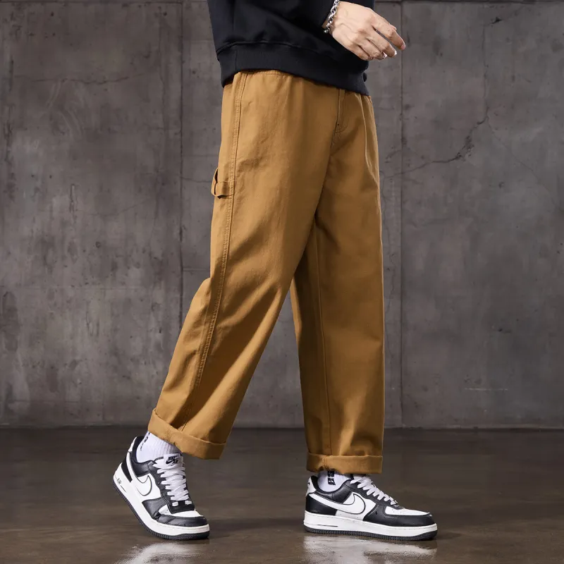 Tonlion Jeans Unisex Brown Yellow-5