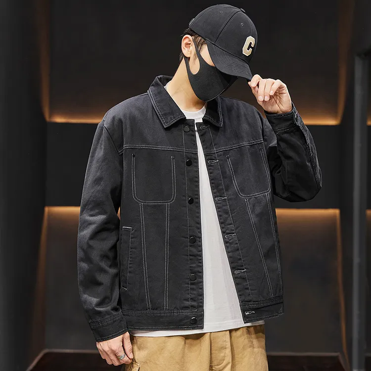 Tonlion Denim Jackets Unisex-3