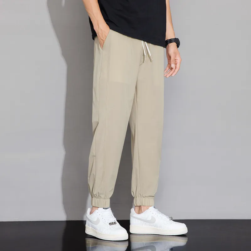 Tonlion Casual Pants Unisex Light Khaki-4