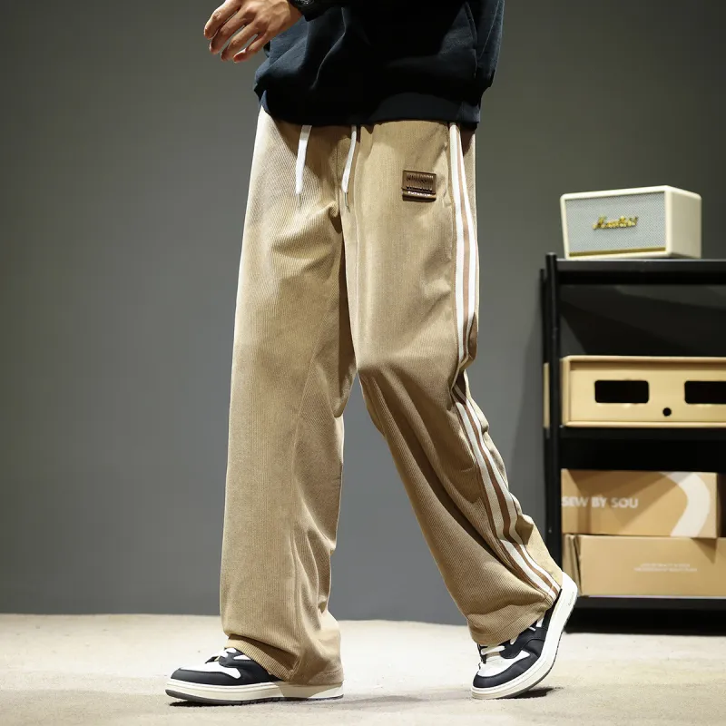 Tonlion Casual Pants Unisex Dark Khaki-4
