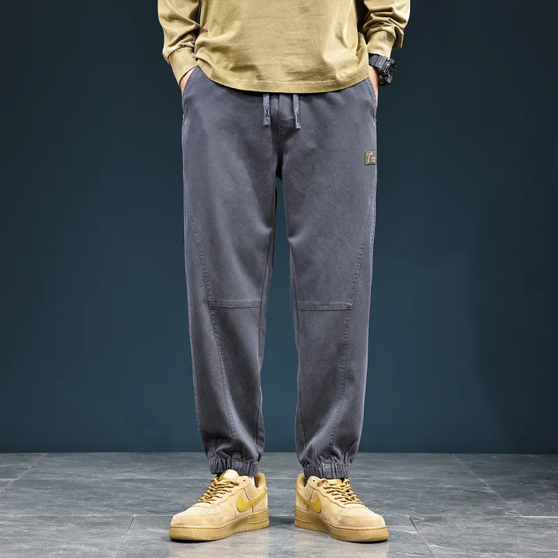 Tonlion Casual Pants Unisex Dark Gray-4