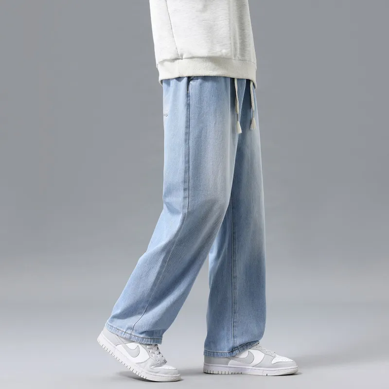 Tonlion Jeans Unisex Moon White Blue-6