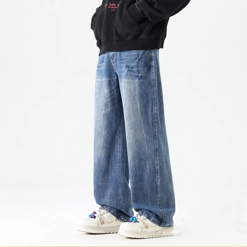 Tonlion Jeans Unisex Medium Blue-4