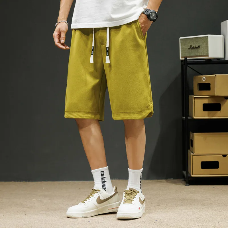 Tonlion Casual Shorts Men's Grass Green-11